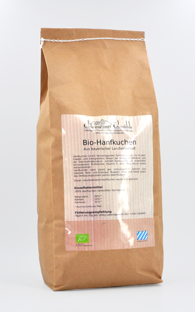 Produktbild: Bio-Hanfkuchen 4,5kg - Tierfutter