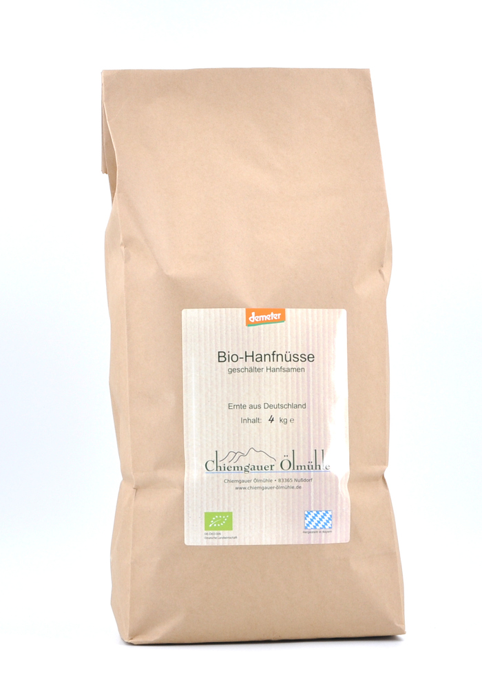 Produktbild: Bio-Hanfnüsse 4kg - Demeter (geschälter Hanfsamen)